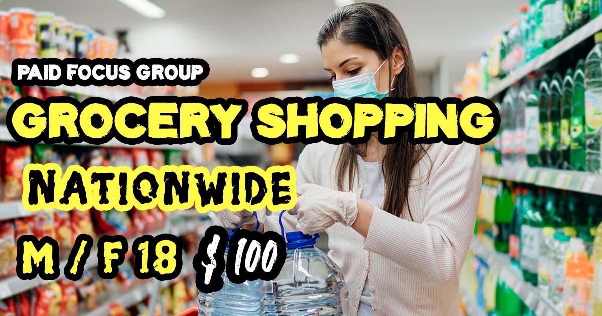 Online focus group about Grocery Shopping- $100