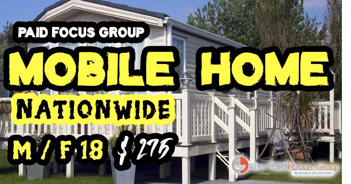 focus group on mobile or manufactured home