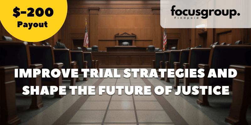 Mock Jury Needed – To help improve trial strategies and shape the future of justice – $200