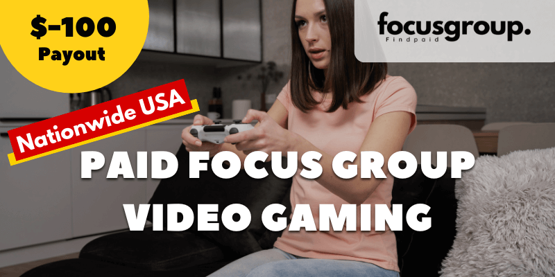 Nationwide Online Study – Share Your Opinions on Video Gaming – $100 Compensation